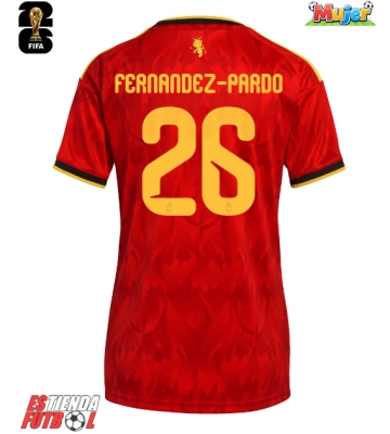 Bélgica Matias Fernandez-Pardo #26 Primera Equipación Mujer Mundial 2026 Manga Corta